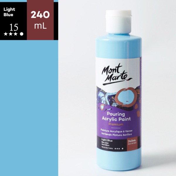 Mont Marte 몽마르트 아크릴물감 15 Light Blue 240ml