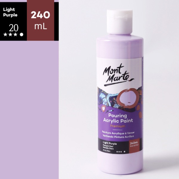 Mont Marte 몽마르트 아크릴물감 20 Light Purple 240ml