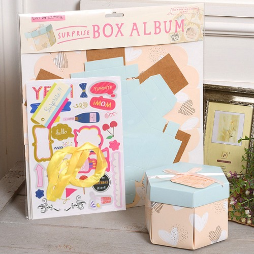 surprise box DIY [서프라이즈 포토 박스 만들기] 육각01