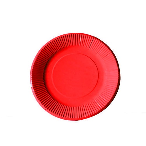 유광 칼라종이접시(빨강)